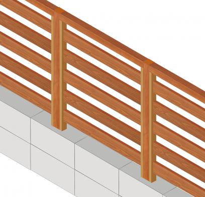 彩木フェンスの彩木フェンス横格子H900タイプ / 9YY29の製品詳細 